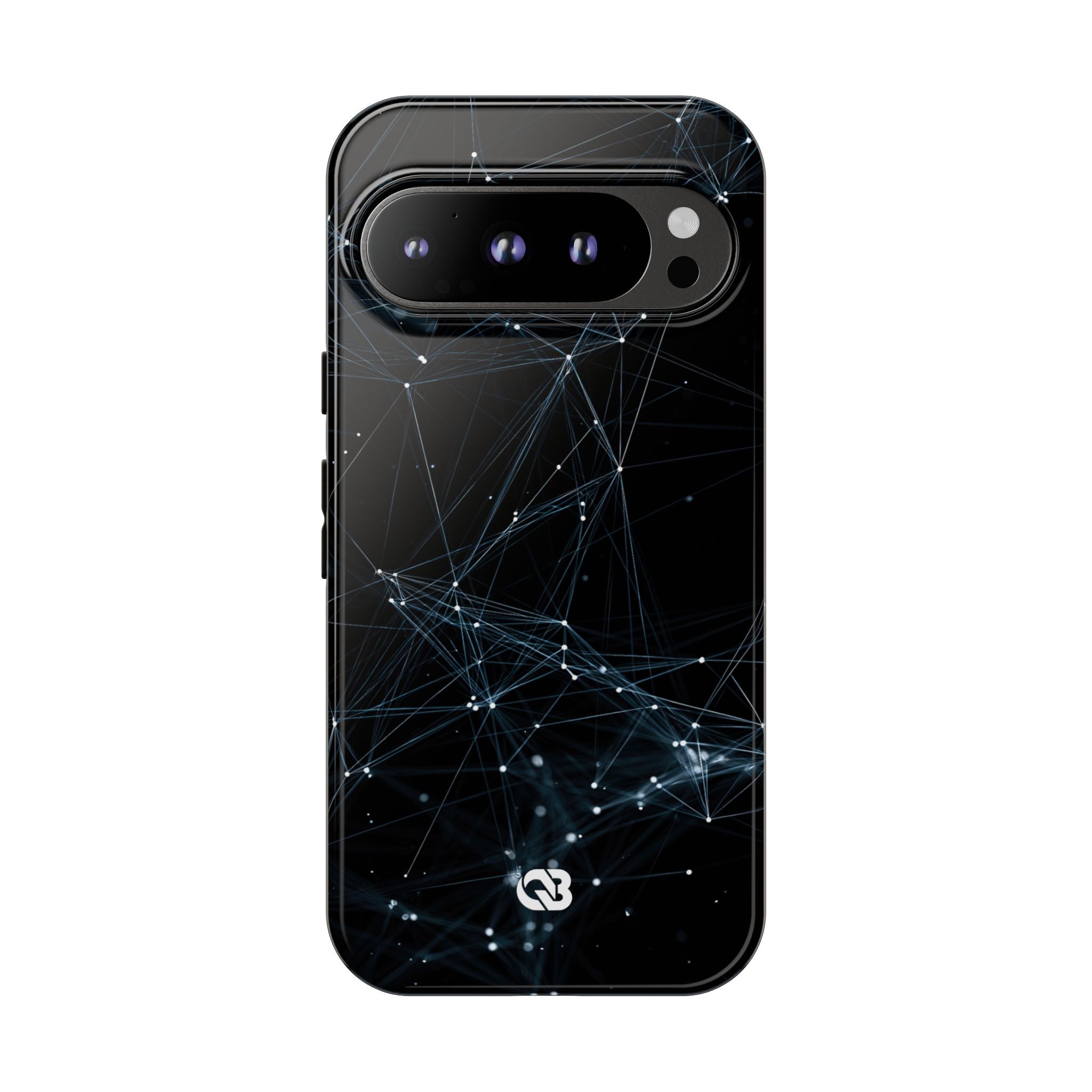 Black Tough Phone Case for Google Pixel - Arctic Neural Mesh