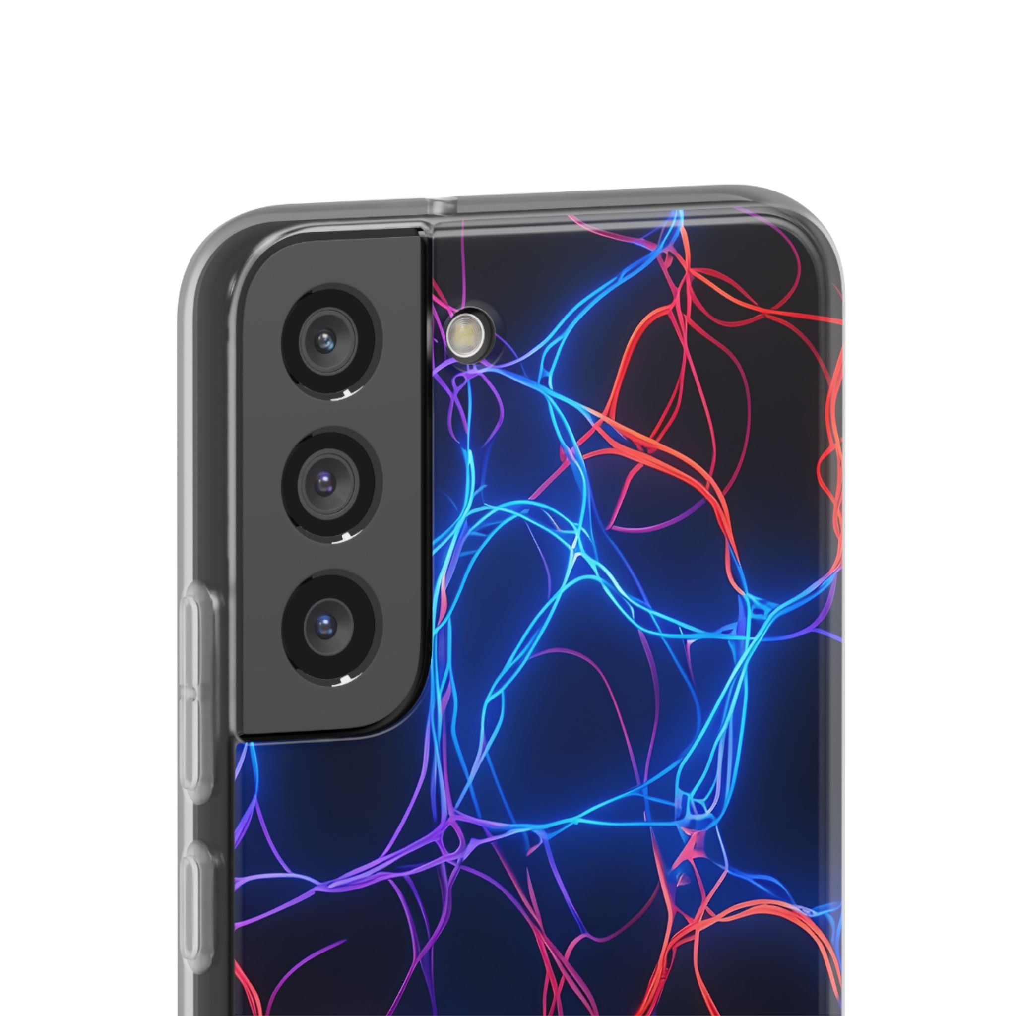 Electric Synapse Glow · Soft Handyhülle für Samsung