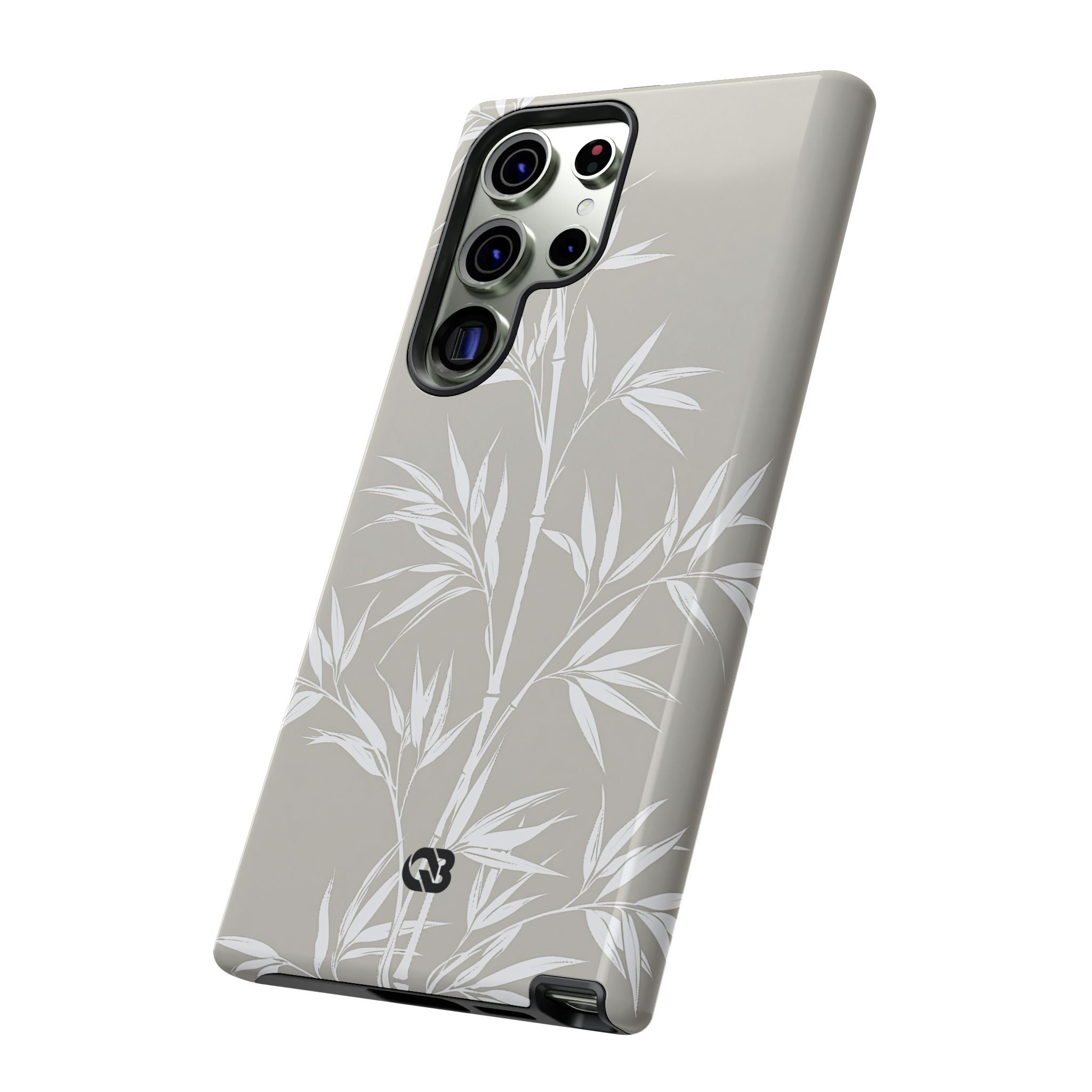 Beige Tough Phone Case for Samsung - Sandstone Bamboo Stalks