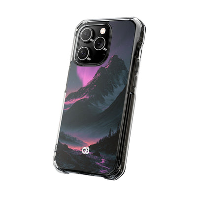 Arctic Aurora Summit · Clear Impact Magnetic Phone Case for iPhone · Black