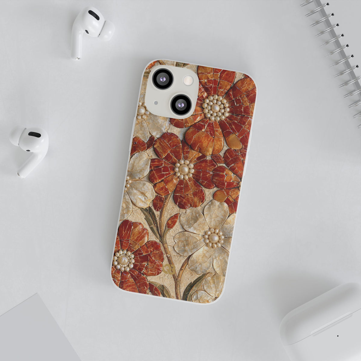 Carnelian Pearl Bloom · Lite Phone Case for iPhone ·  Orange