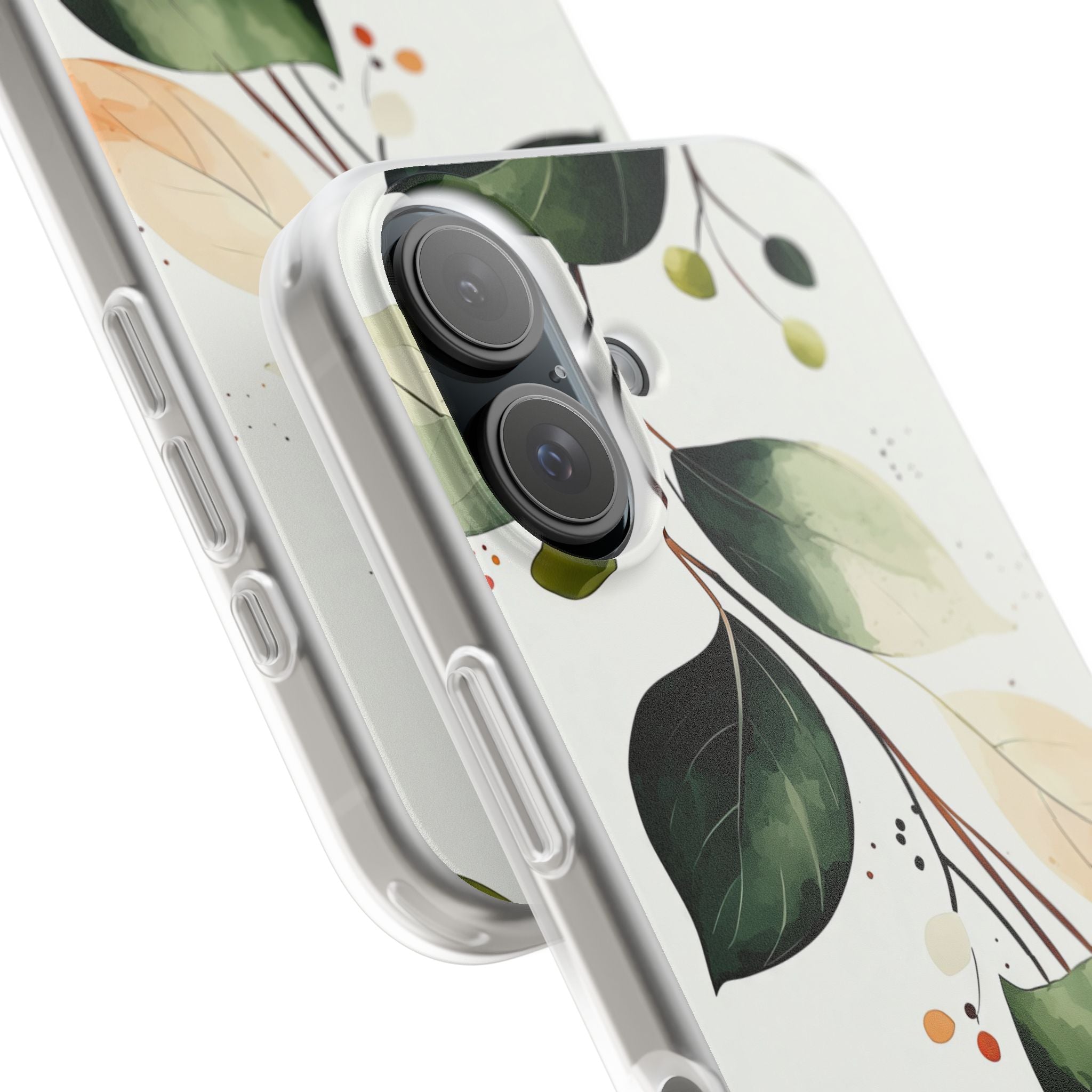 Greenberry Branch iPhone 16 -pehmeä suojakotelo