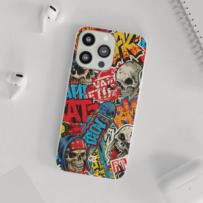 Skate Skull Riot · Lite Phone Case for iPhone ·  Red