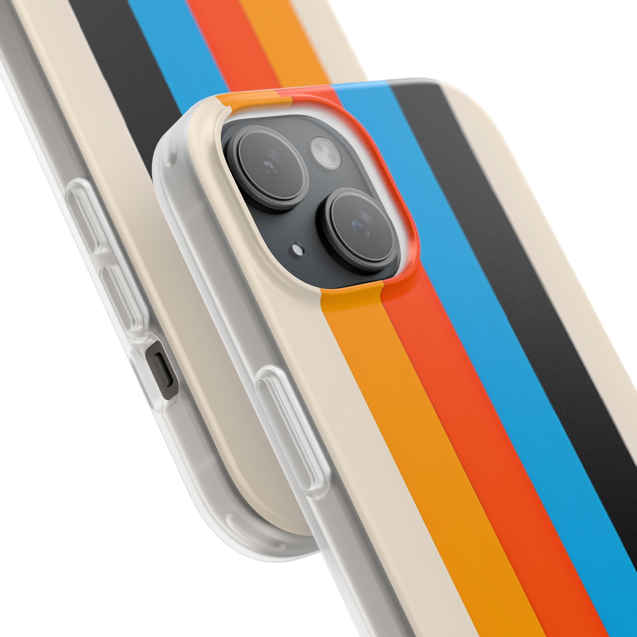Vivid Stripe Harmony iPhone 15 Case - Soft