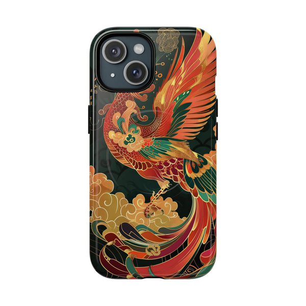 Imperial Phoenix Ascent · Tough 2.0 Magnetic Phone Case for iPhone · Red