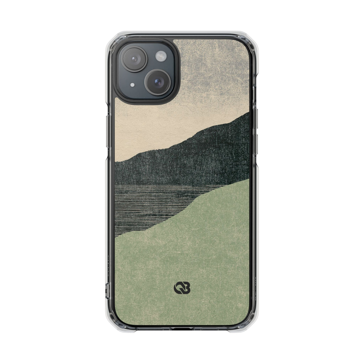 Sage Ridge Horizon · Clear Impact Magnetic Phone Case for iPhone ·  Green