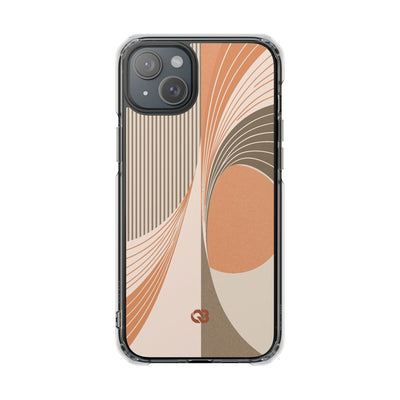 Orange Impact MagSafe Phone Case for iPhone - Desert Arc Horizon