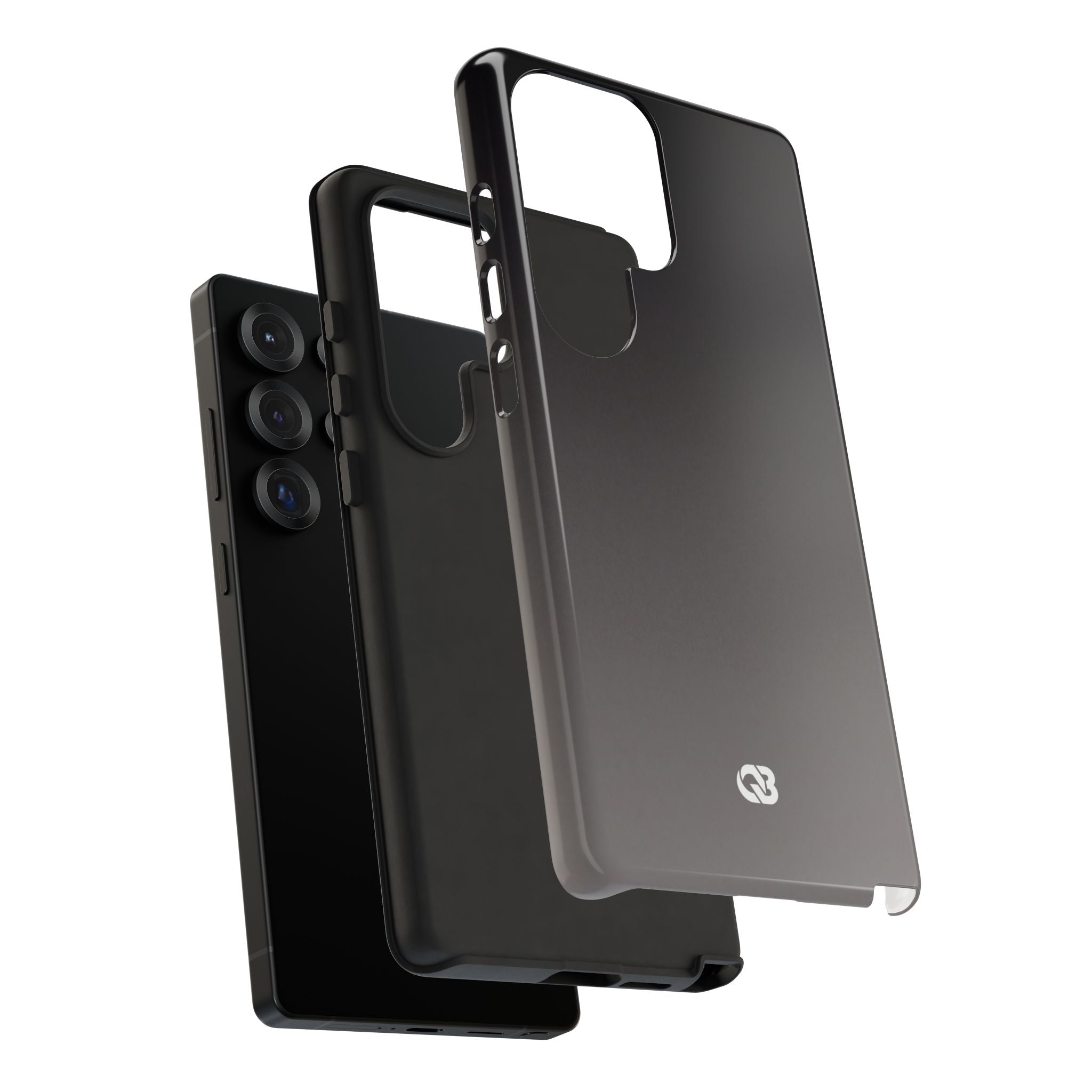 Grey Tough Phone Case for Samsung - Obsidian Ash Fade