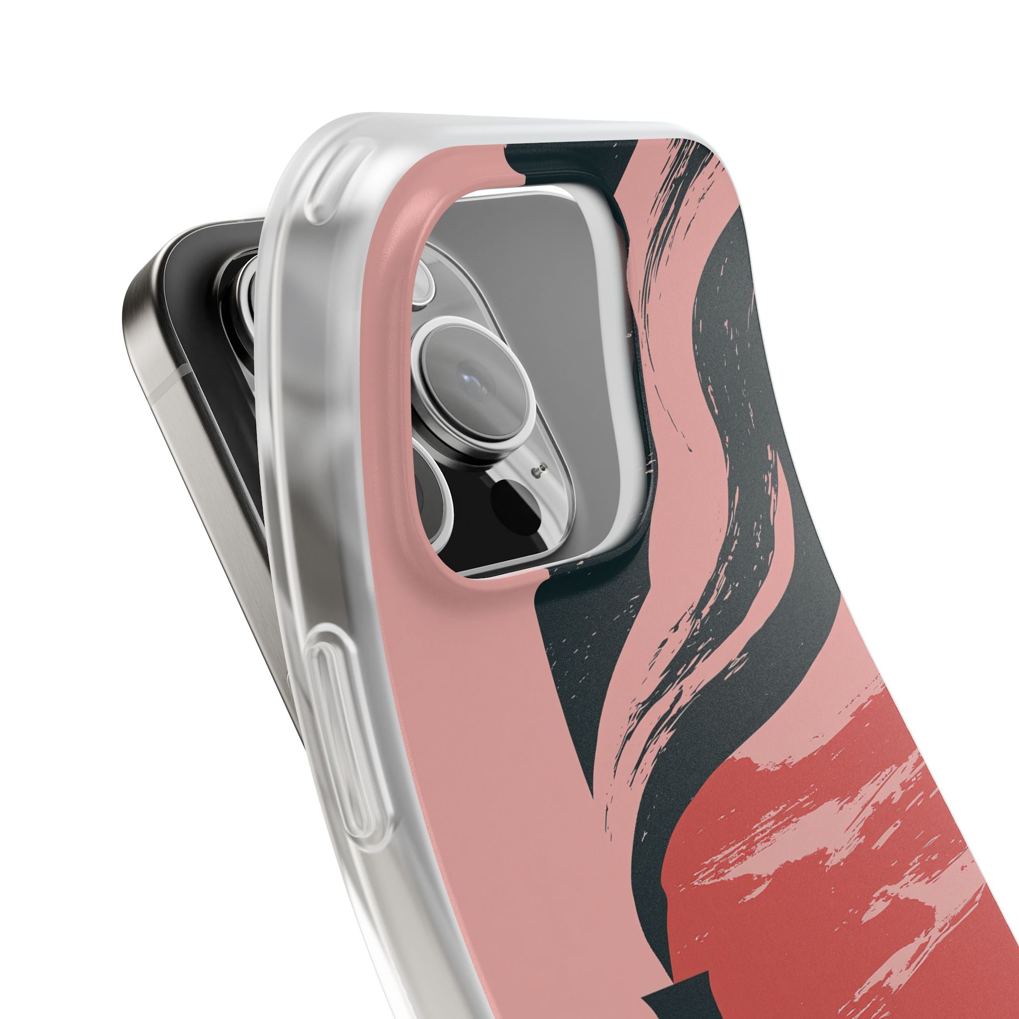 Pink Lite Phone Case for iPhone - Cinder Rose Plume