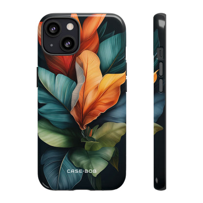 Tropical Leafburst iPhone 13 Case - Tough