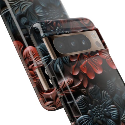 Carved Earth Bloom · Tough Coque de téléphone pour Google Pixel