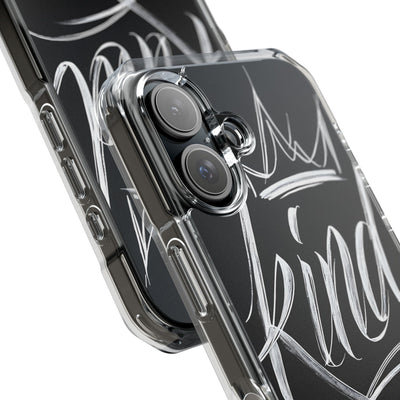 Noir Crown Script · Impact Phone Case for iPhone · Magsafe