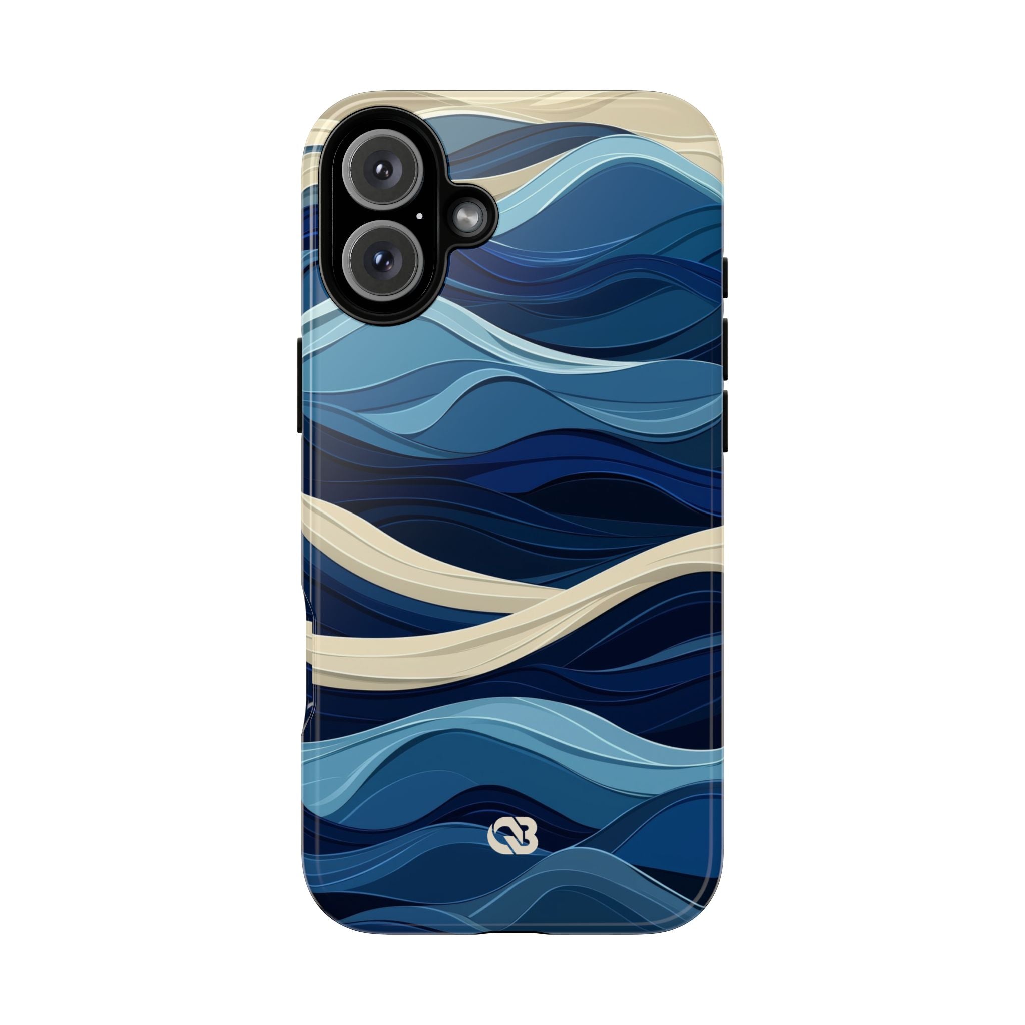 Cobalt Coast Layers · Tough Phone Case for iPhone