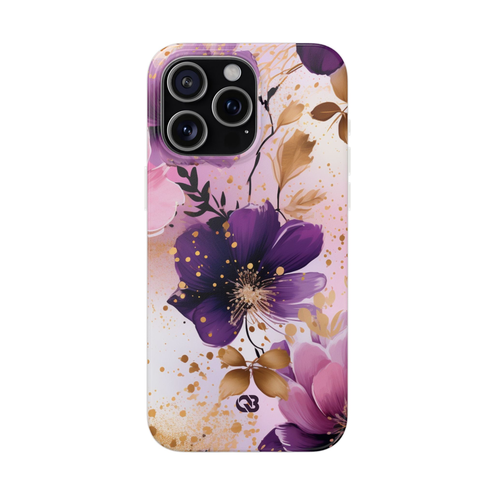 Gilded Violet Bloom · Soft Phone Case for iPhone