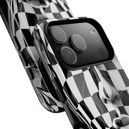 Checkered Face iPhone 17 Pro Case - Tough+ - CASE•BOB