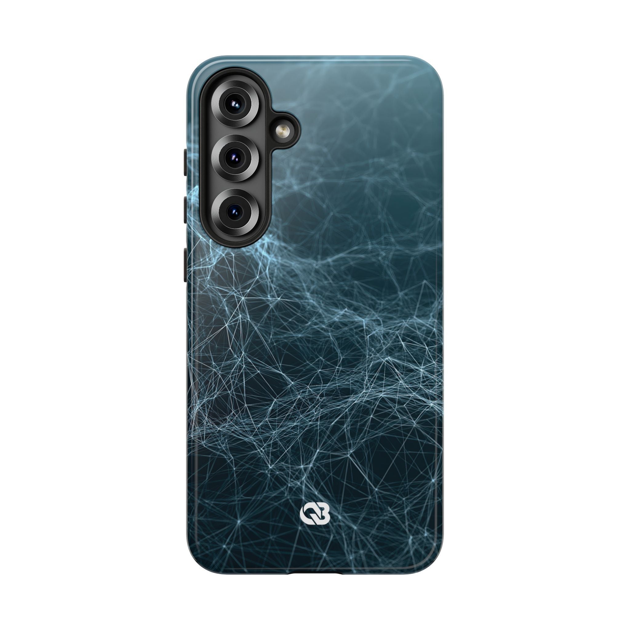 Teal Tough Phone Case for Samsung - Arctic Neural Mesh