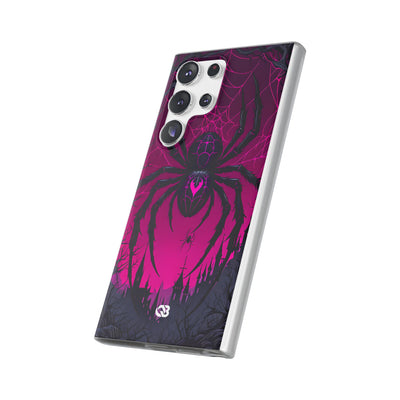 Obsidian Neon Widow · Soft Custodia per Samsung