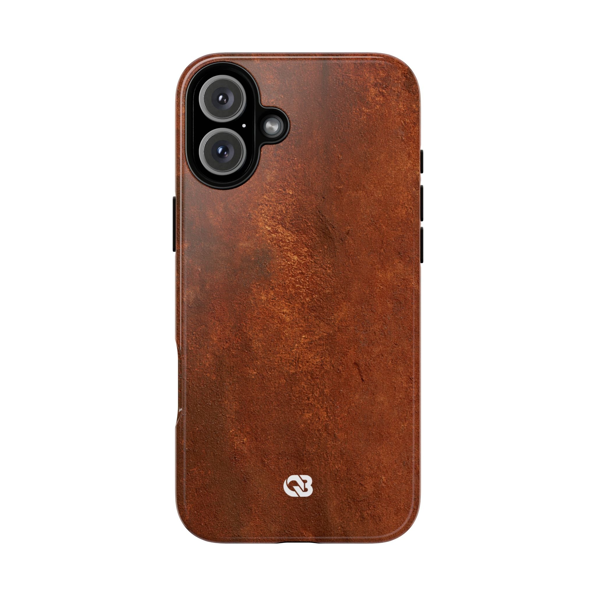 Orange Tough Phone Case for iPhone - Oxidized Iron Crust