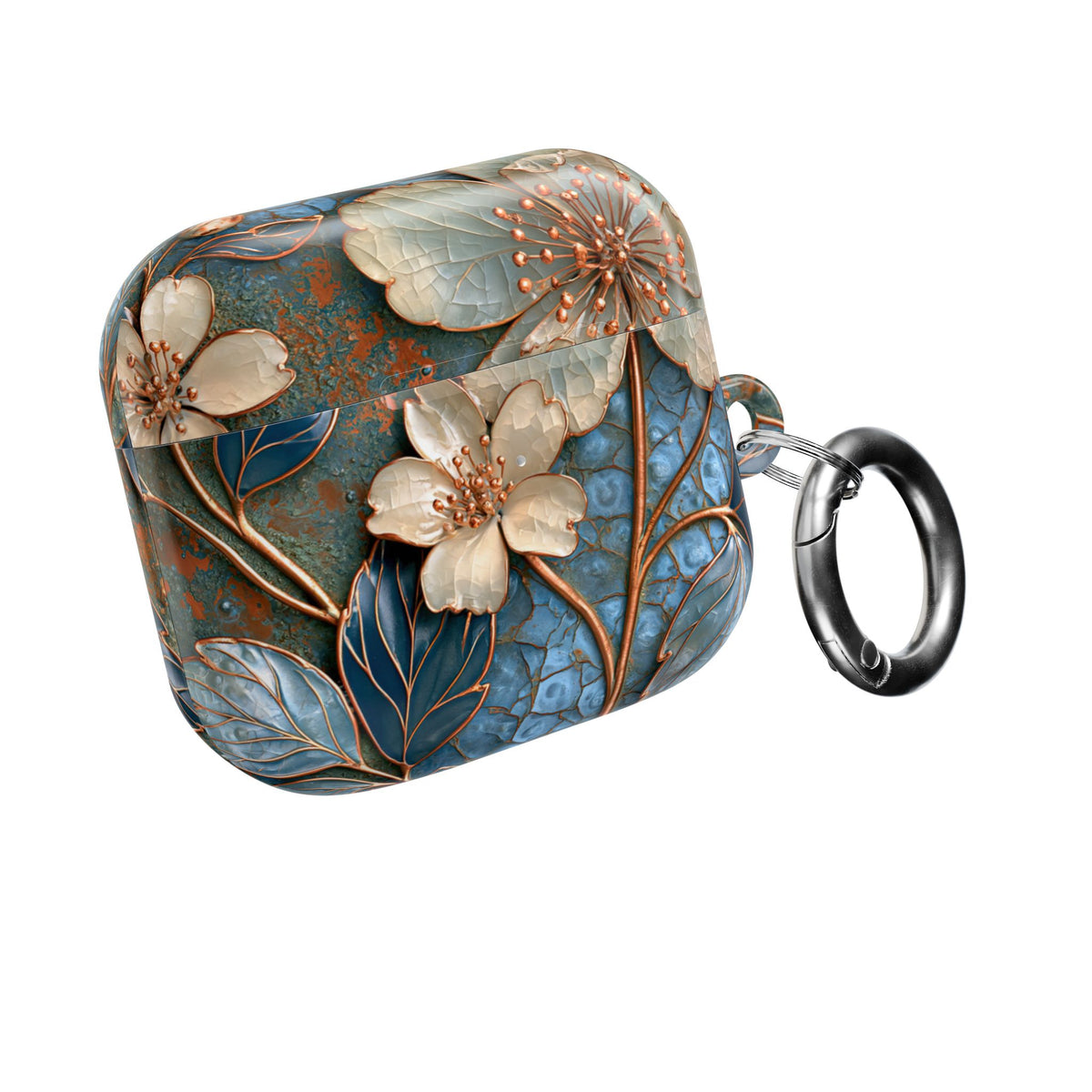 Gilded Blossom Reverie · Hard Case for AirPods & AirPods Pro · Teal
