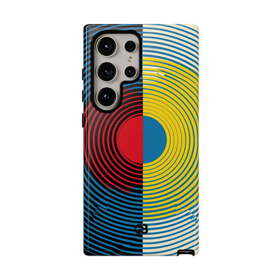 Blue Tough Phone Case for Samsung - Primary Circuit Orbit