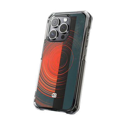 Teal Impact MagSafe Phone Case for iPhone - Burnt Slate Radial