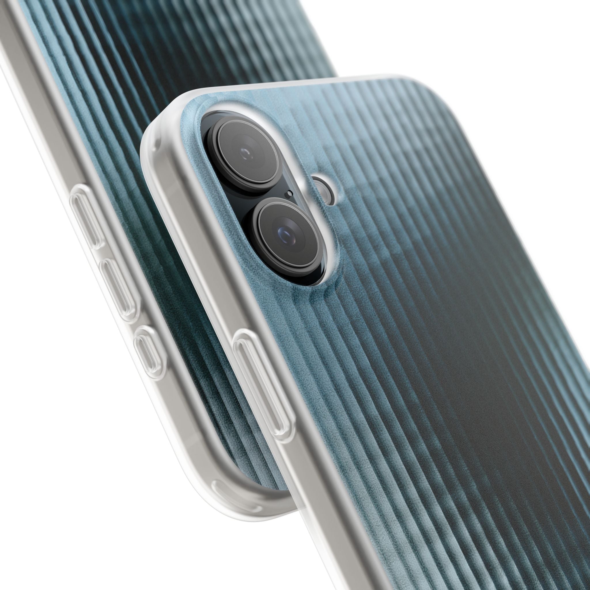 Blue Lite Phone Case for iPhone - Glacial Reeded Glass