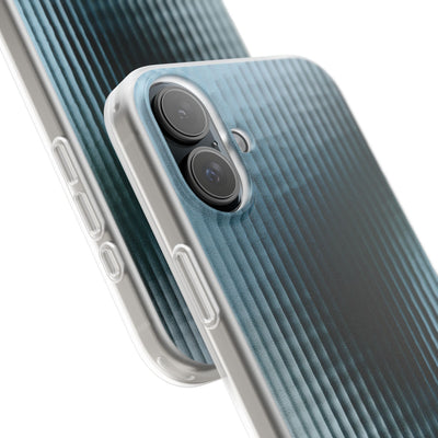 Blue Lite Phone Case for iPhone - Glacial Reeded Glass