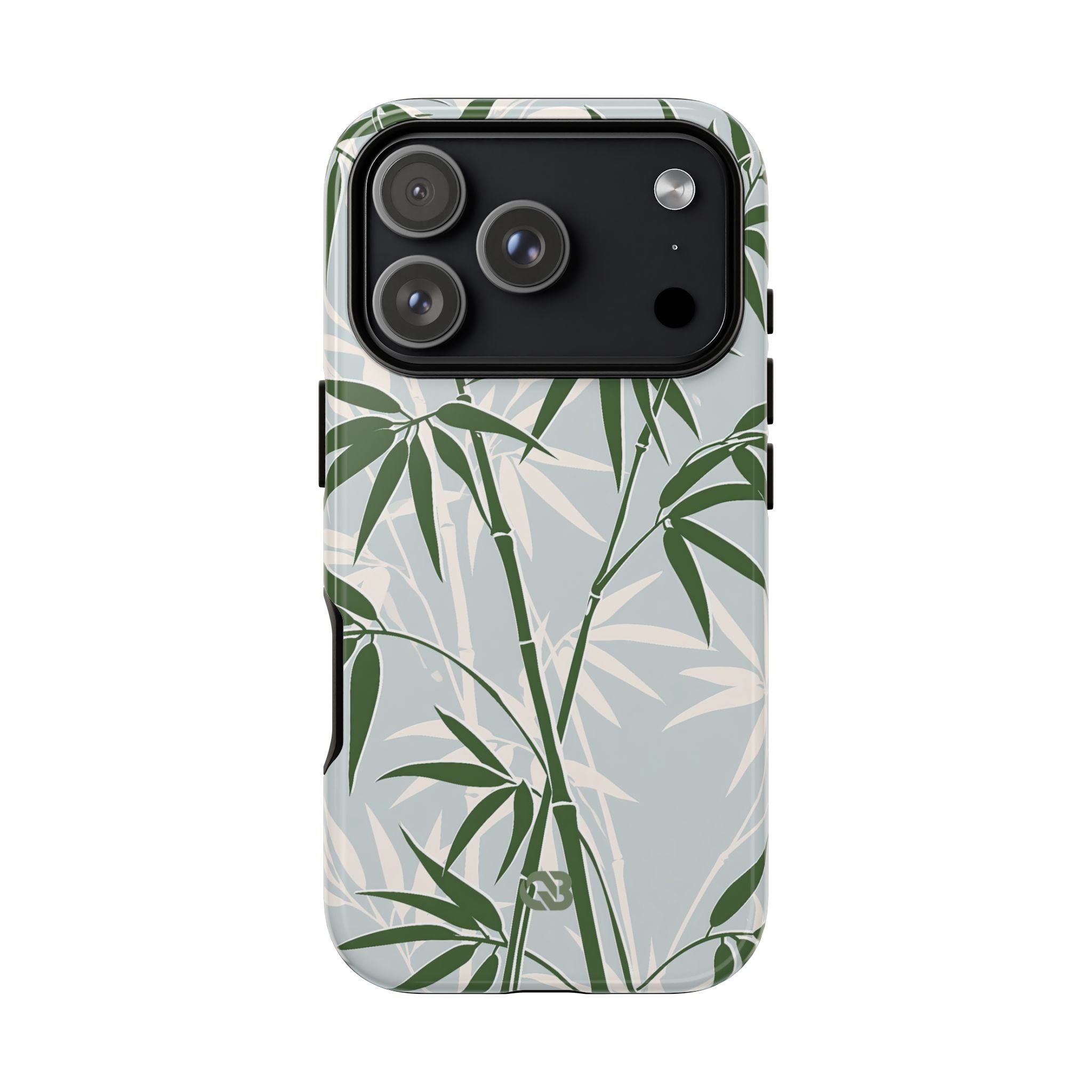 Green Tough Phone Case for iPhone - Kyoto Bamboo Canopy