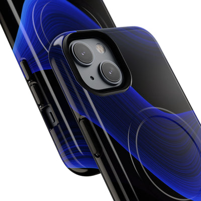 Blue Tough 2.0 Magsafe Phone Case for iPhone - Electric Cobalt Flow