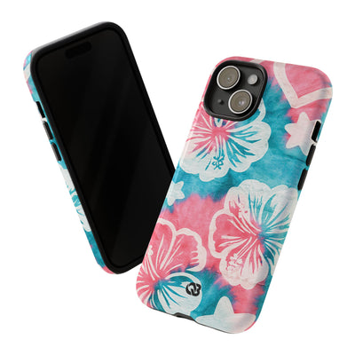 Tropical Hibiscus Bloom · Tough Phone Case for iPhone · Teal