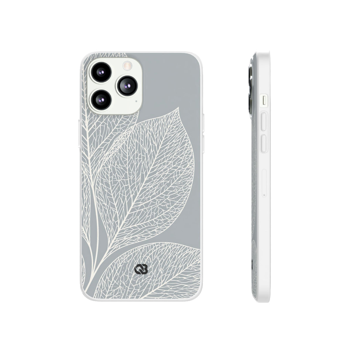 Minimal Leaf Skeleton · Lite Phone Case for iPhone ·  Grey