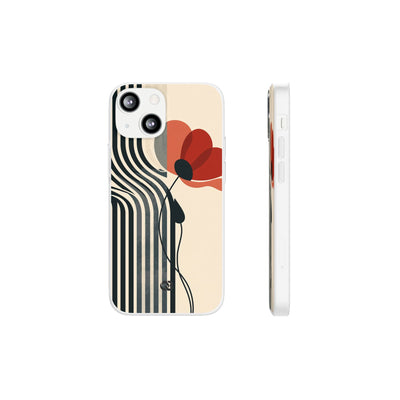 Modernist Poppy · Lite Phone Case for iPhone ·  Beige