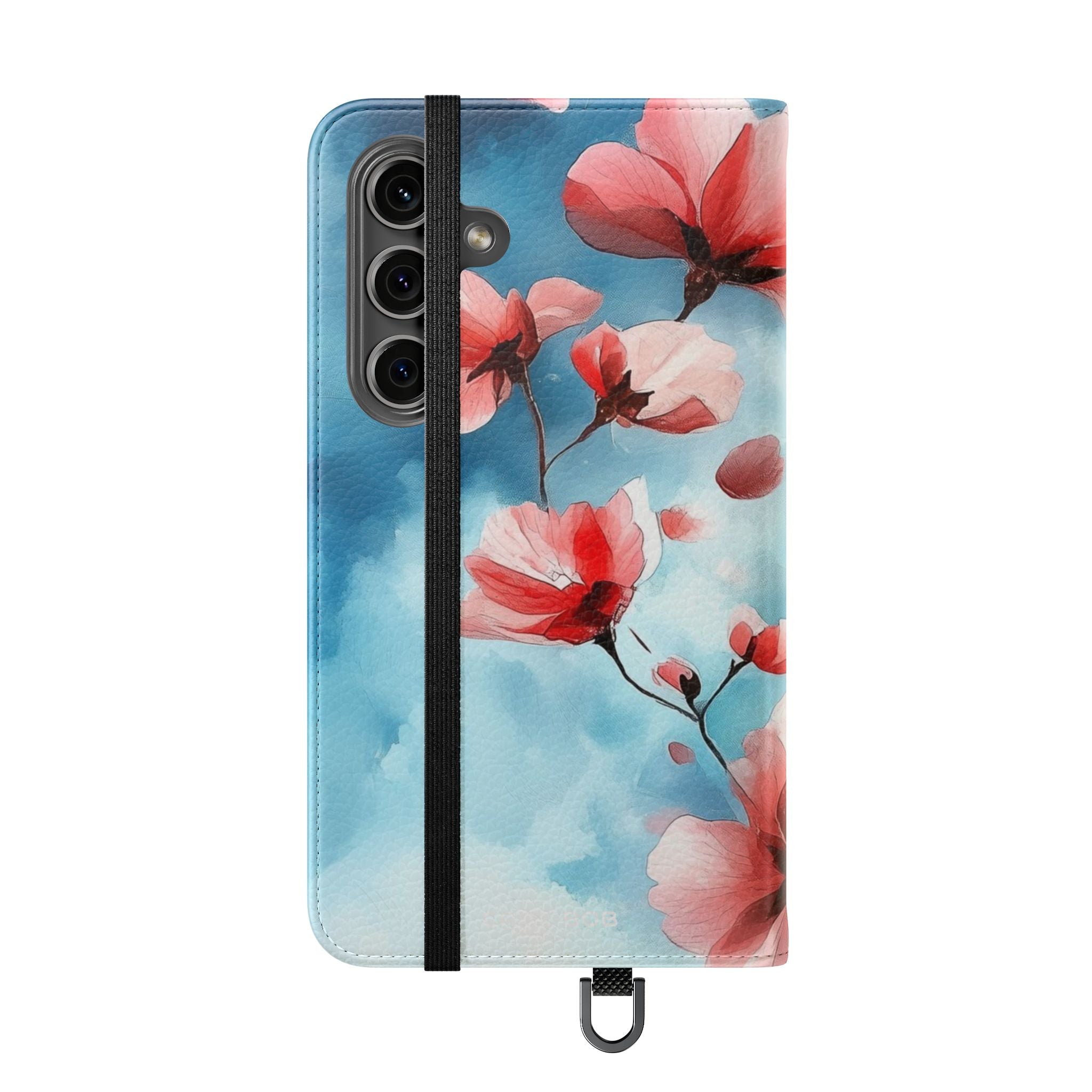 Roze Bloesem Drift - Samsung S24 Case - Portemonnee