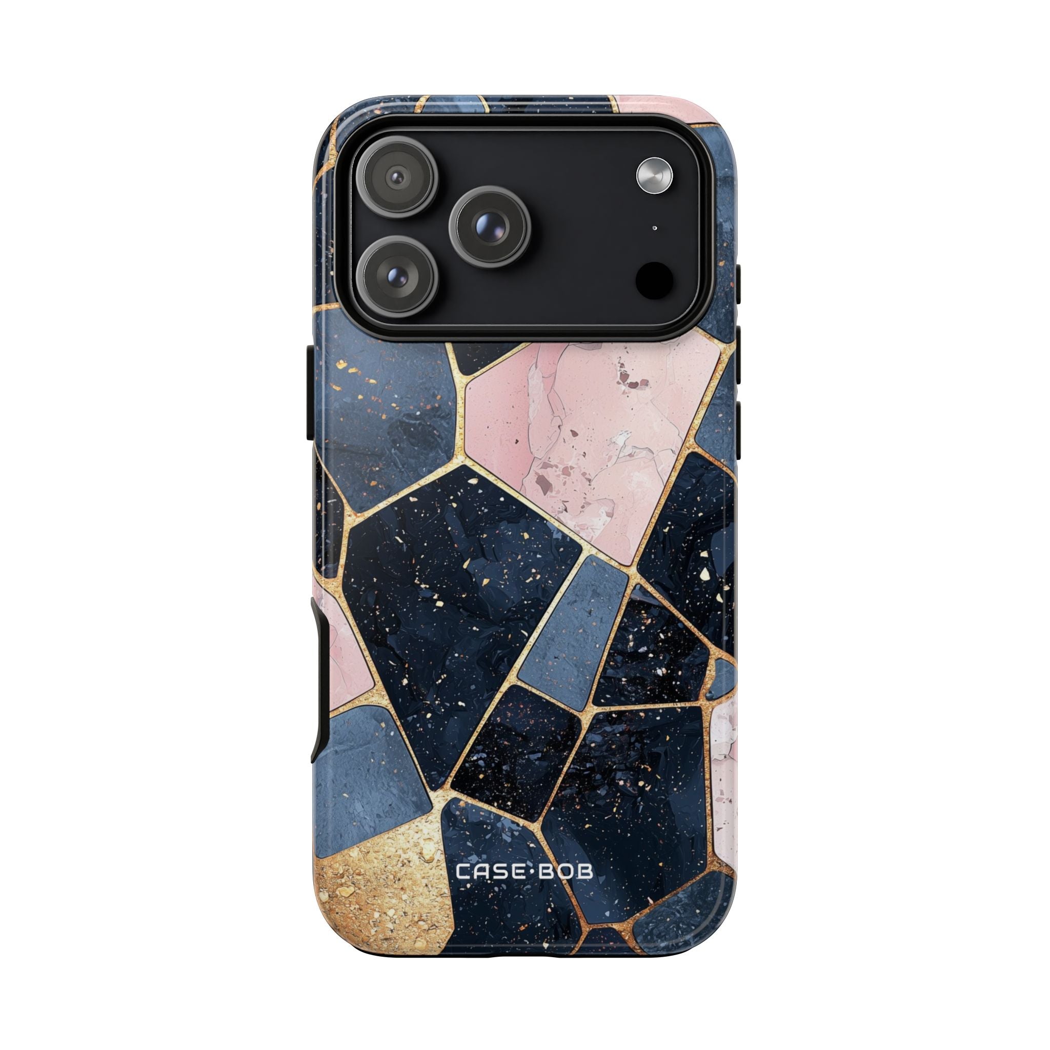 Golden Mosaic iPhone 17 Pro Max Case - Tough - CASE•BOB