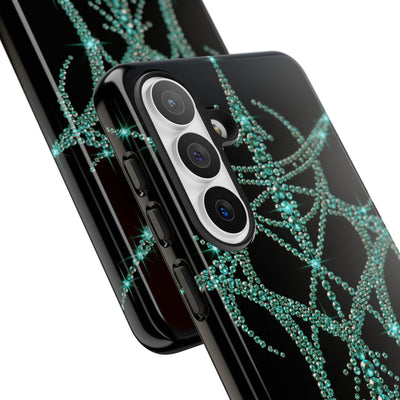 Teal Cyber Sigil · Tough Phone Case for Samsung · Teal