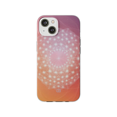 Radiant Stardust Mandala · Soft Phone Case for iPhone