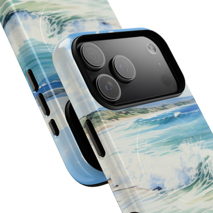 Foamy Wave Breeze iPhone 17 Pro Max Case - Tough+ - CASE•BOB