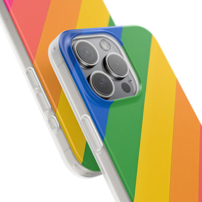 Vibrant Spectrum Slope · Soft Phone Case for iPhone
