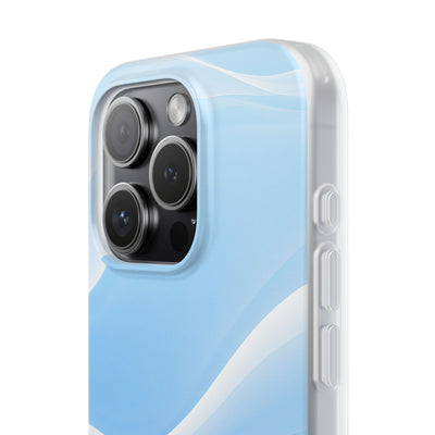 Blue Lite Phone Case for iPhone - Glacial Blue Silk