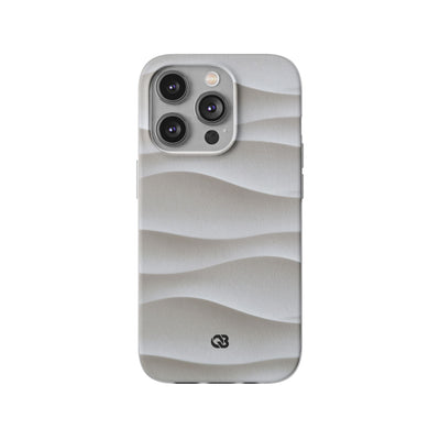 Sculpted Dune Relief · Lite Phone Case for iPhone ·  White