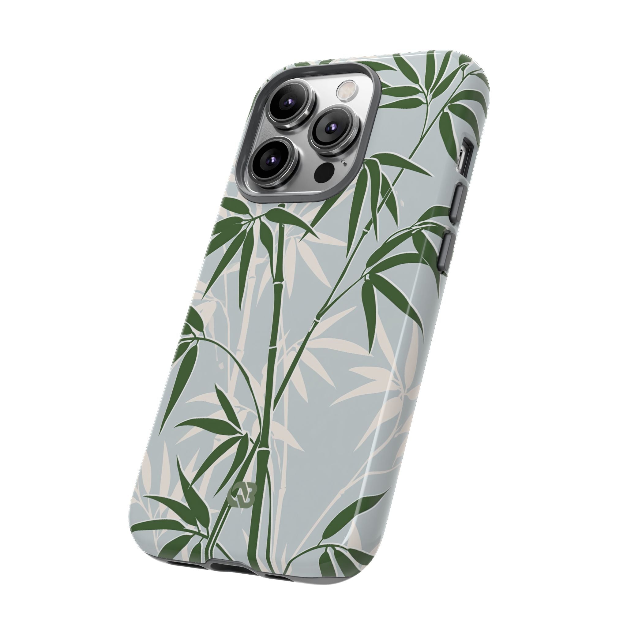 Green Tough Phone Case for iPhone - Kyoto Bamboo Canopy