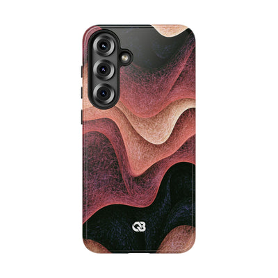 Rose Contour Waves · Tough Phone Case for Samsung · Pink