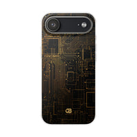 Gold Lite Phone Case for iPhone - Amber Core Mainframe