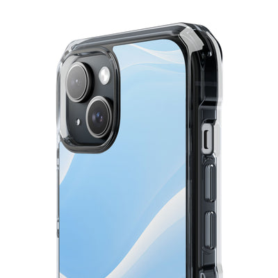 Blue Impact MagSafe Phone Case for iPhone - Glacial Blue Silk
