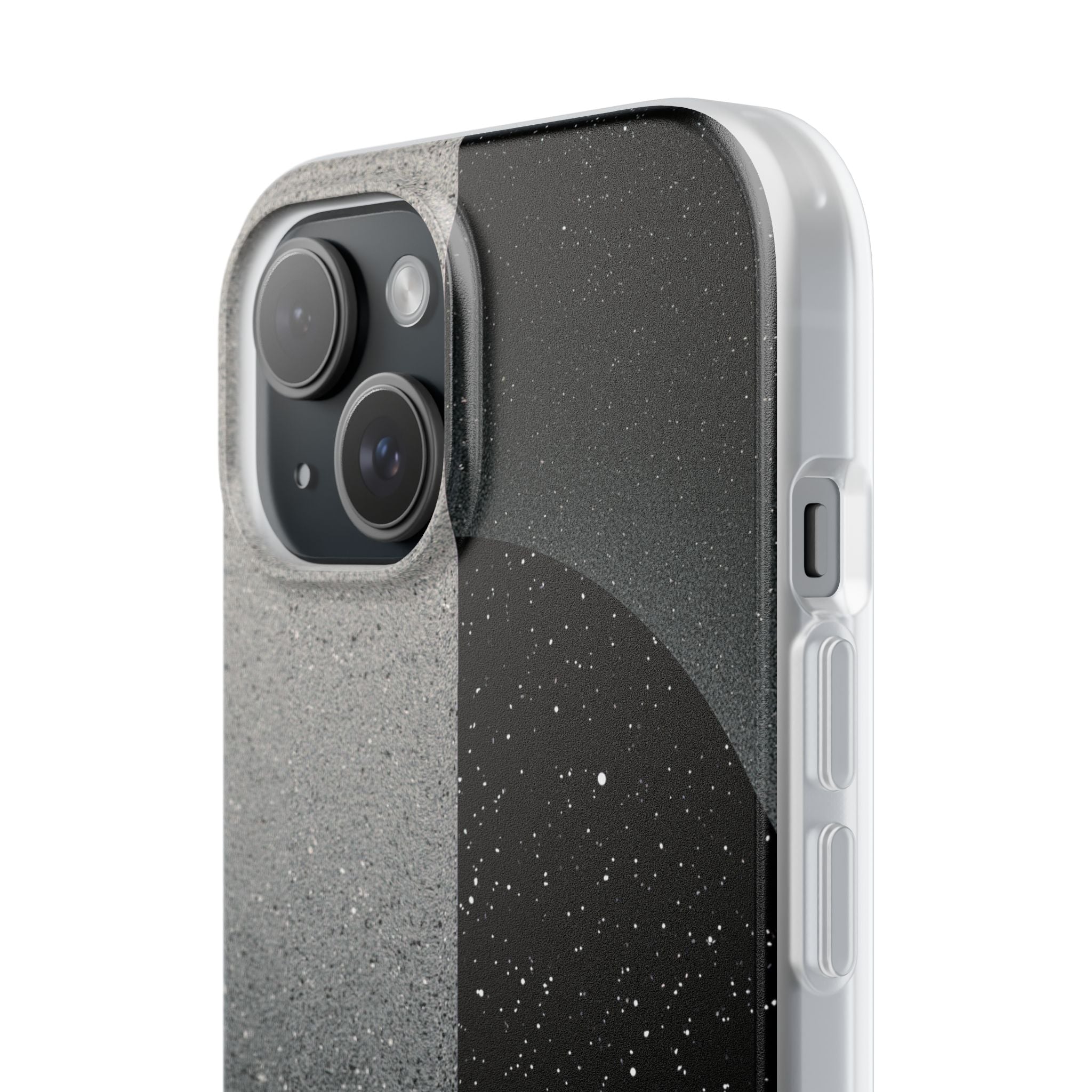 Black Lite Phone Case for iPhone - Lunar Static Orbit