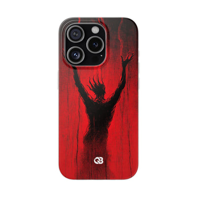 Crimson Shadow Ascent · Soft Custodia per iPhone