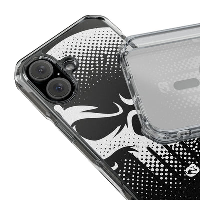 Phantom Halftone · Clear Impact Magnetic Phone Case for iPhone ·  Black