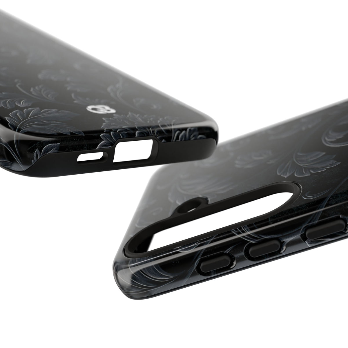Obsidian Damask · Tough Phone Case for Samsung · Black
