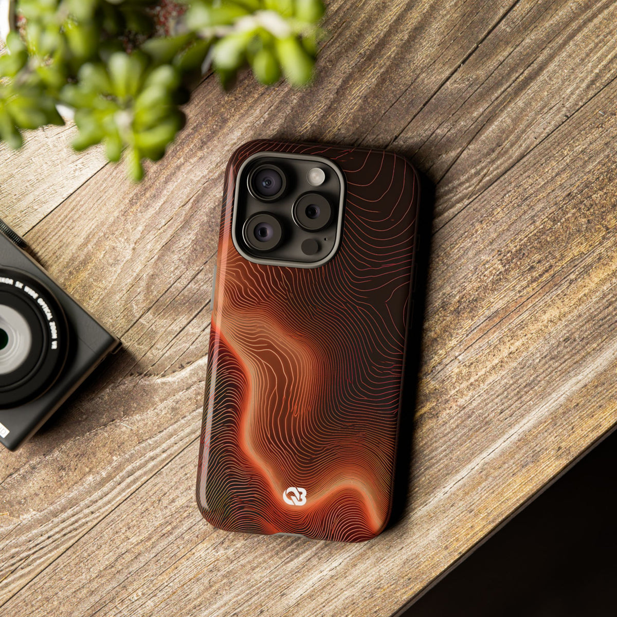 Caldera Ridge · Tough Phone Case for iPhone · Orange