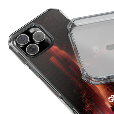 Luminous Monolith · Clear Impact Magnetic Phone Case for iPhone · Black